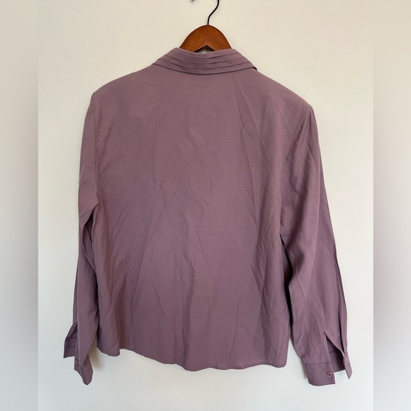 À la une vintage buttons down Purple Shirt size medium - Picture 5 of 5